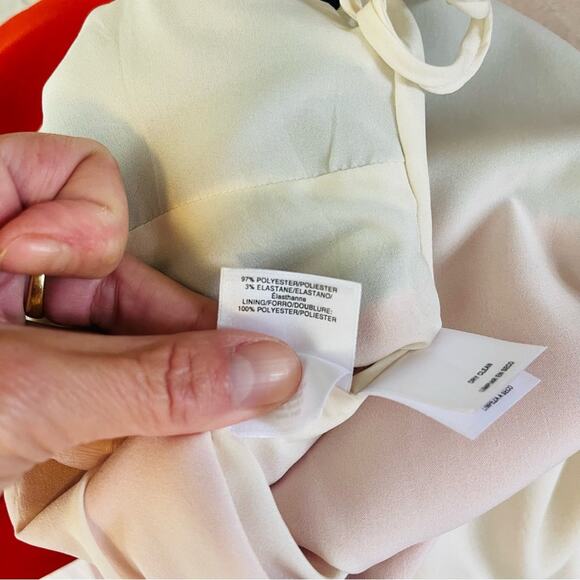 NEW Kasper red black tan color block preppy office midi dress 4 - Picture 7 of 7